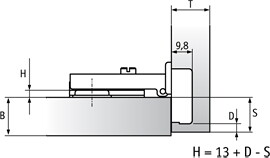 Площадка Mini QS установочная/евровинт 6.3x14 (2.0 мм)