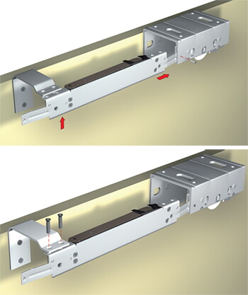 Softspace двухстор. крепление для внешн. двери до 18 мм + компл. винтов и саморезов