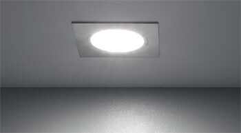 Проставка квадратная для врезных светильников LINSU и POINT, хром